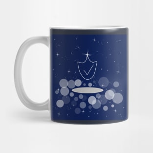 safety protection, security, safeness, secret, illustration, night, light, shine, universe, cosmos, galaxy Mug